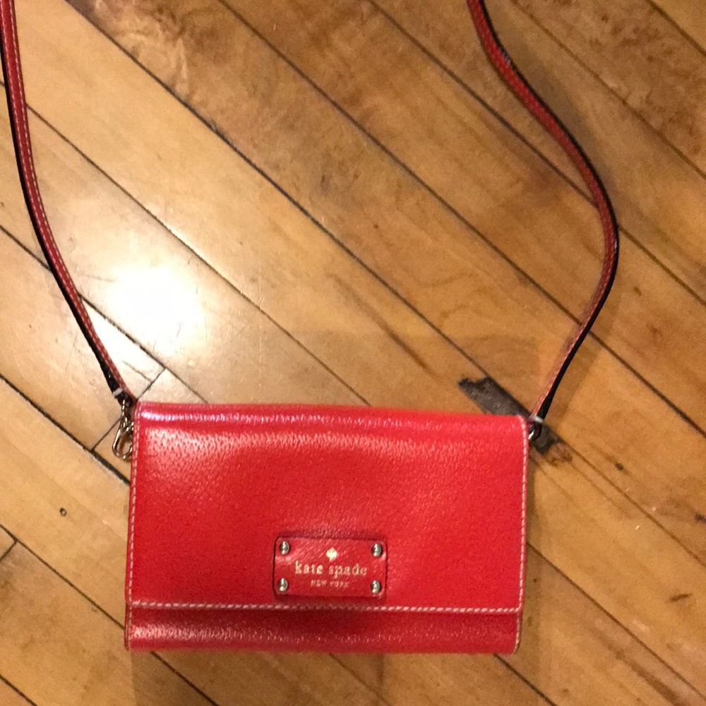KATE SPADE RED CROSS-BODY BAG
